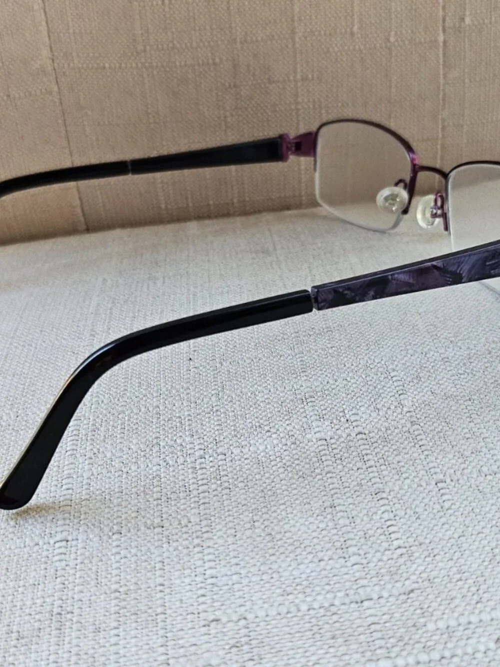 Bulova Women Eyeglasses Frame VIOLET Eyewear HOTCHKISS Glasses Half Rim Frame